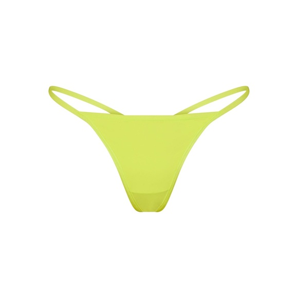 SKIMS- NWT Fits Everybody T-String Thong in Color Daffodil Size XL - Picture 2 of 5